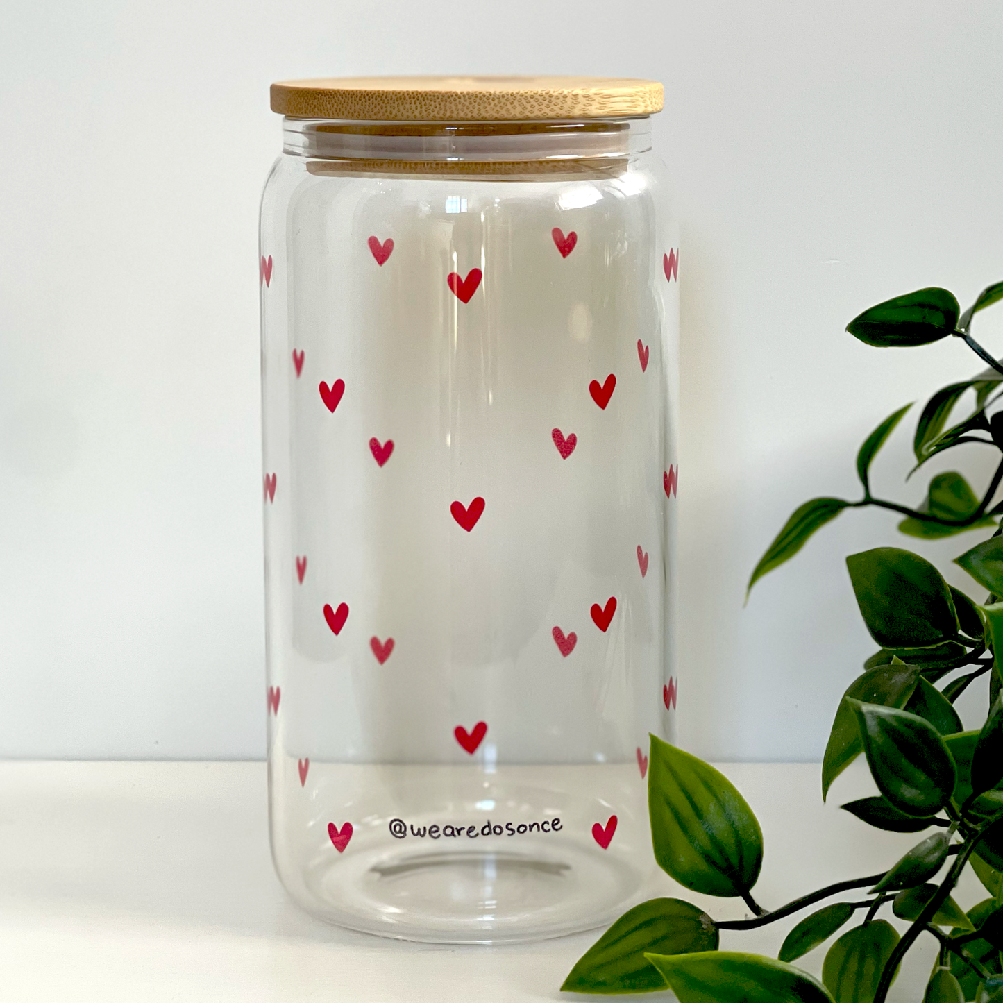 HEARTS glasscup